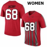 Women's Ohio State Buckeyes #68 Ryan Jacoby Throwback Nike NCAA College Football Jersey August XCM5044YU